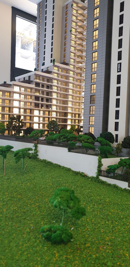 Çelikler İnşaat Mimari Maket Konut Projesi